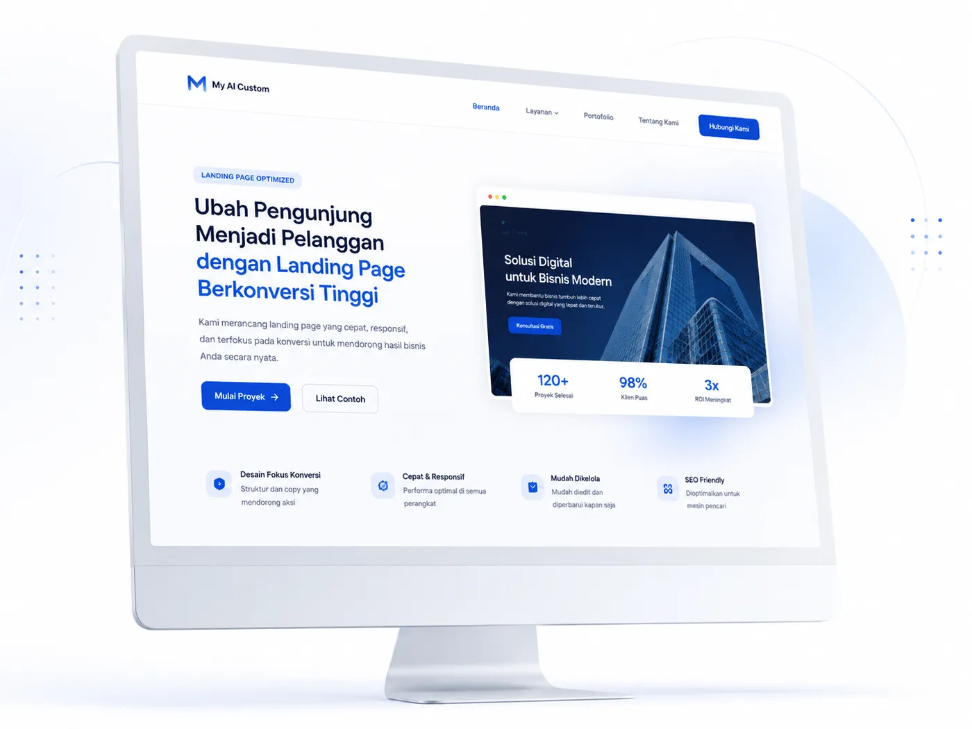 Landing Page Berkonversi Tinggi